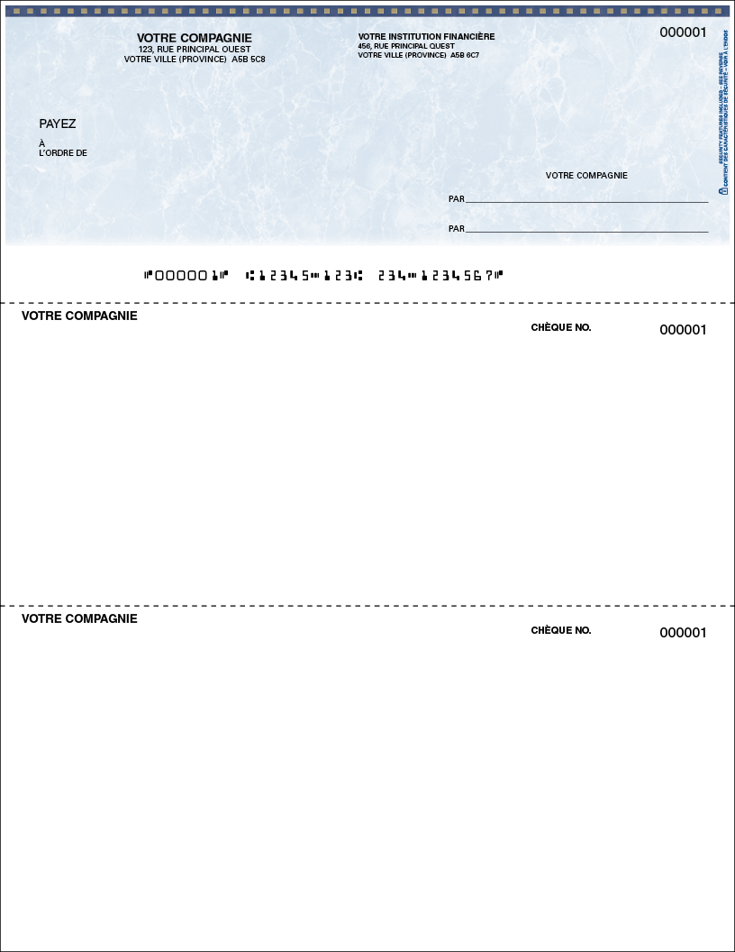 Chèque tout usage  (SLF102)